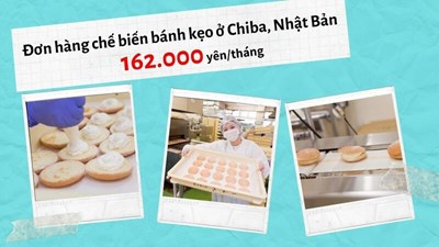 Đơn hàng sản xuất bánh kẹo tại Chiba, Nhật Bản lương cao như kỹ sư